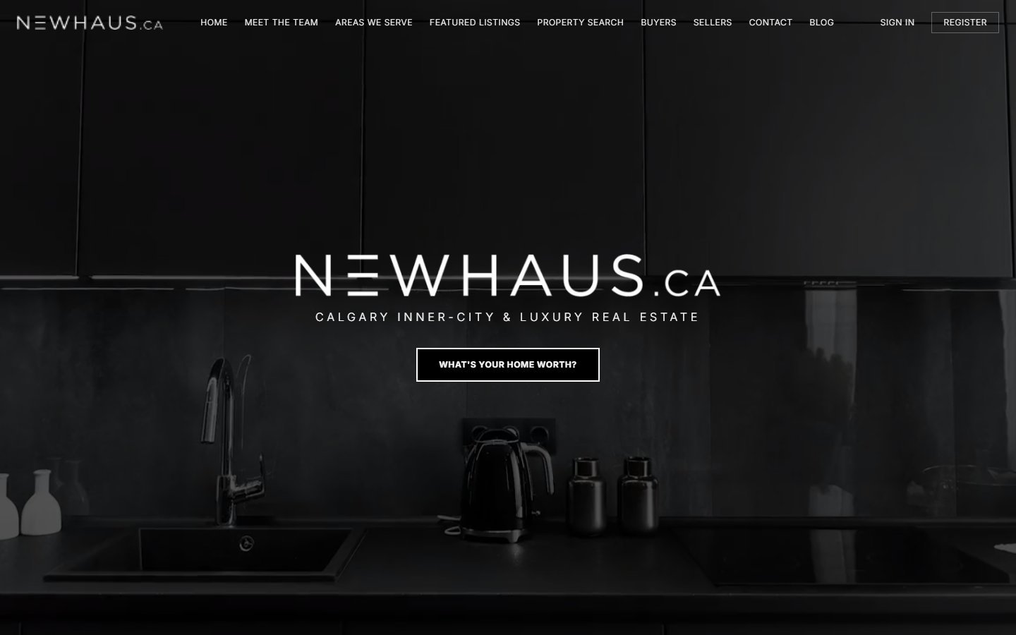NEWHAUS — desktop home page built by The Automators