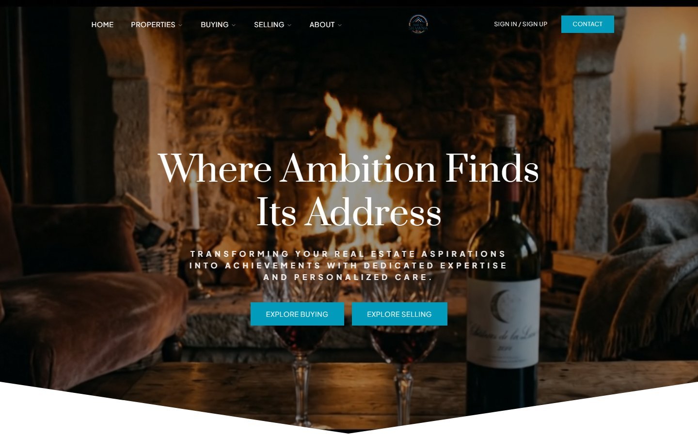 Sold by Silvana — desktop home page built by The Automators