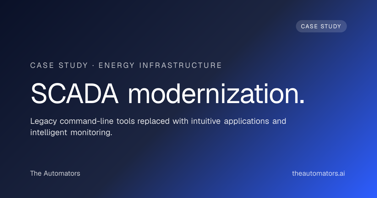 SCADA System Automation | Case Study | The Automators